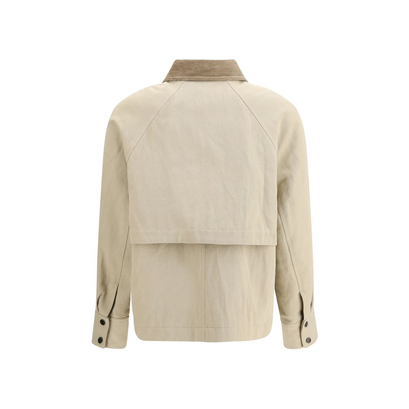 Beige cotton coat-null
