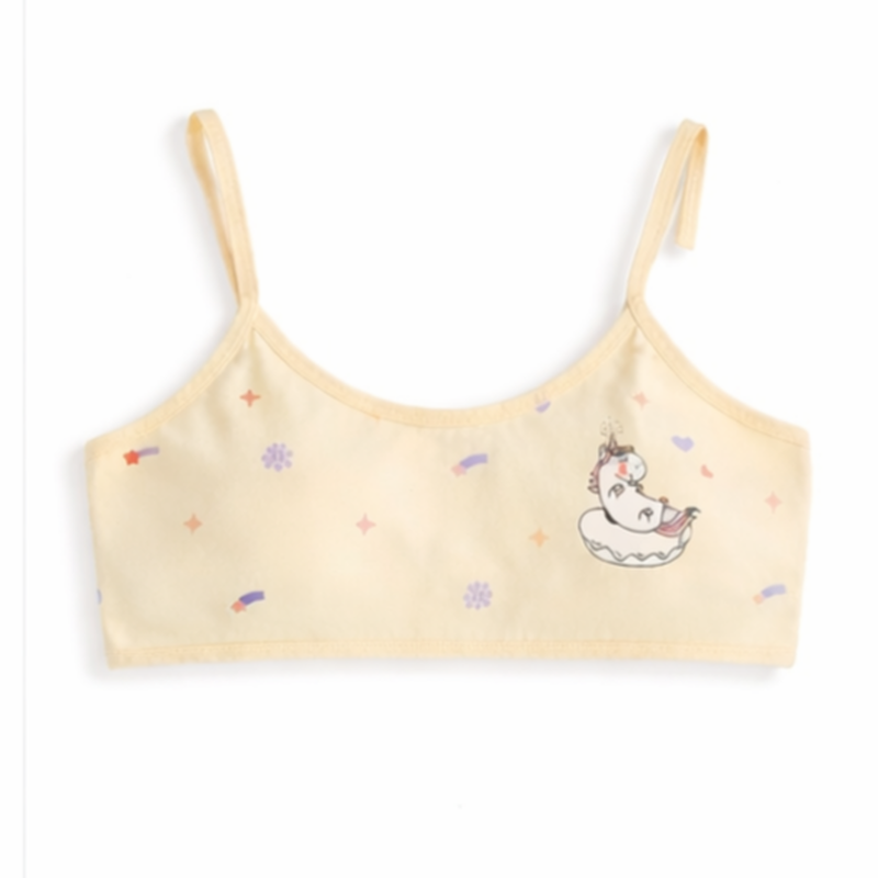 Teen cotton unicorn bra #022210-null