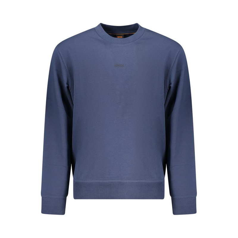 Blue cotton men's sweatshirt-null
