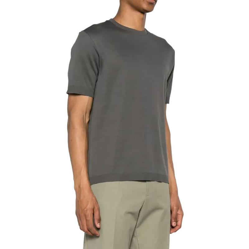 Gray cotton t-shirt-null