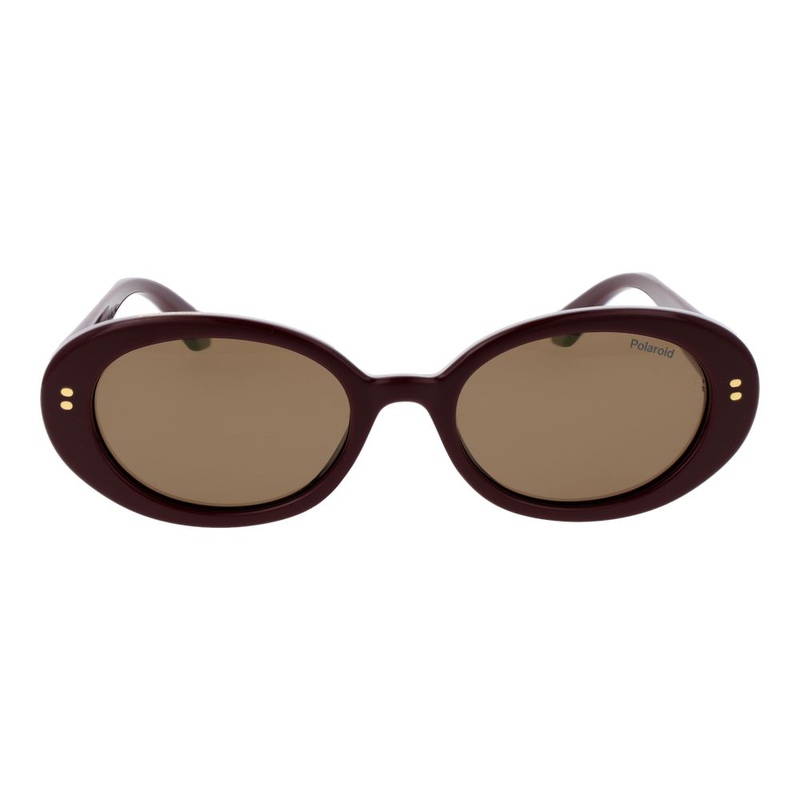 Burgundy polycarbonate sunglasses-null