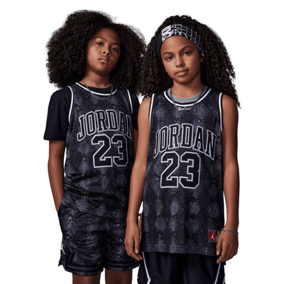 Nike jordan boys 23 aop jersey, Iron Grey, medium