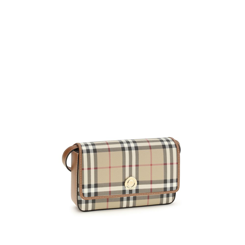 Beige polyurethane wallet-null
