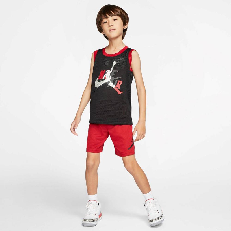 Nike jordan little kids jumpman wrap mesh short-null