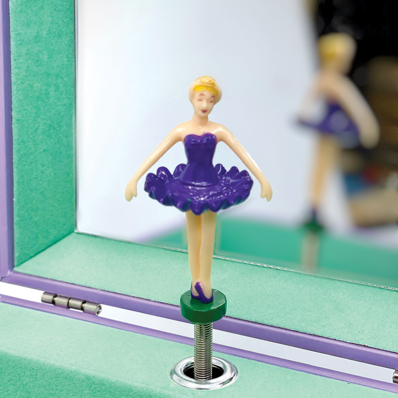 Svoora musical jewelry box esperides with ring holder & wide mirror roxane-null