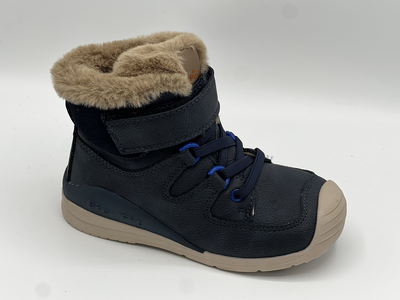 Ankle boots with glitter detail and comfort cushioning pbe008, Blue, medium