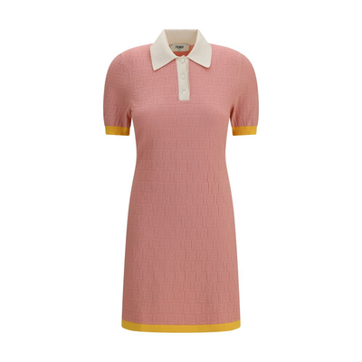 Multicolor polyamide casual dress, Multicolor, medium