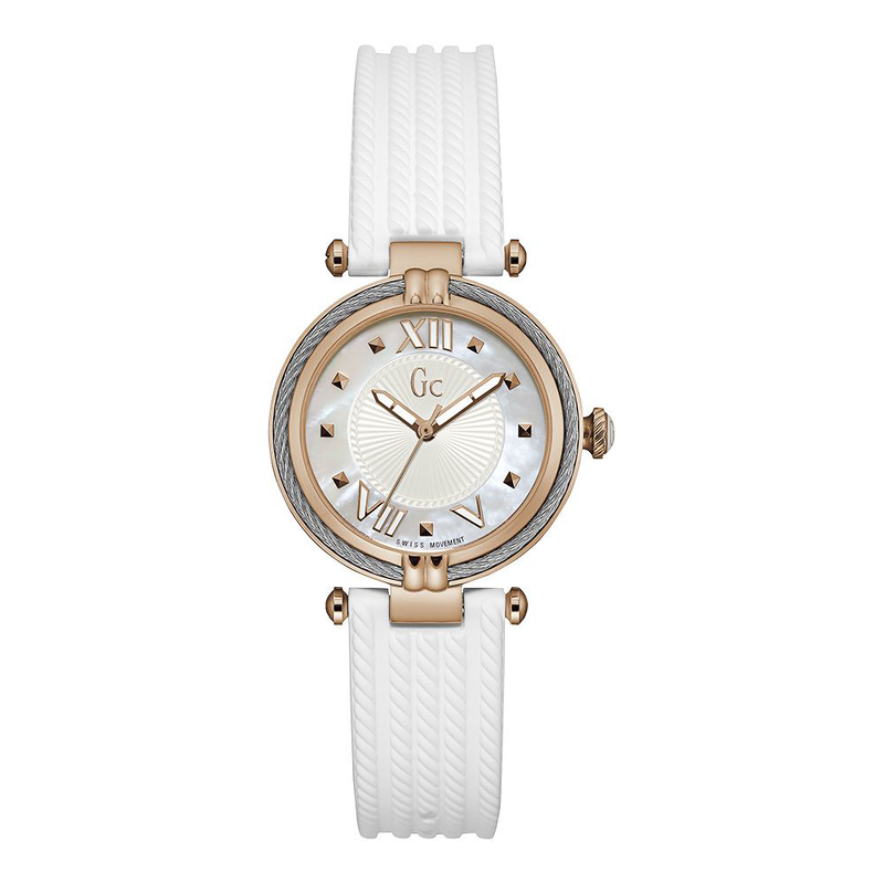 White synthetic dress watch-null