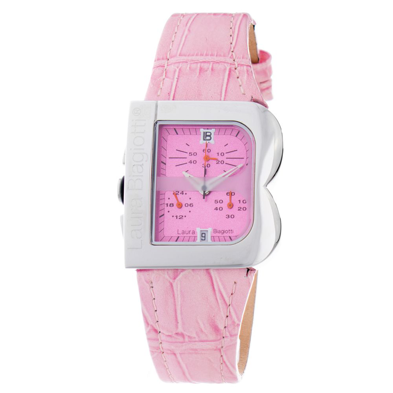 Multicolor leather dress watch-null