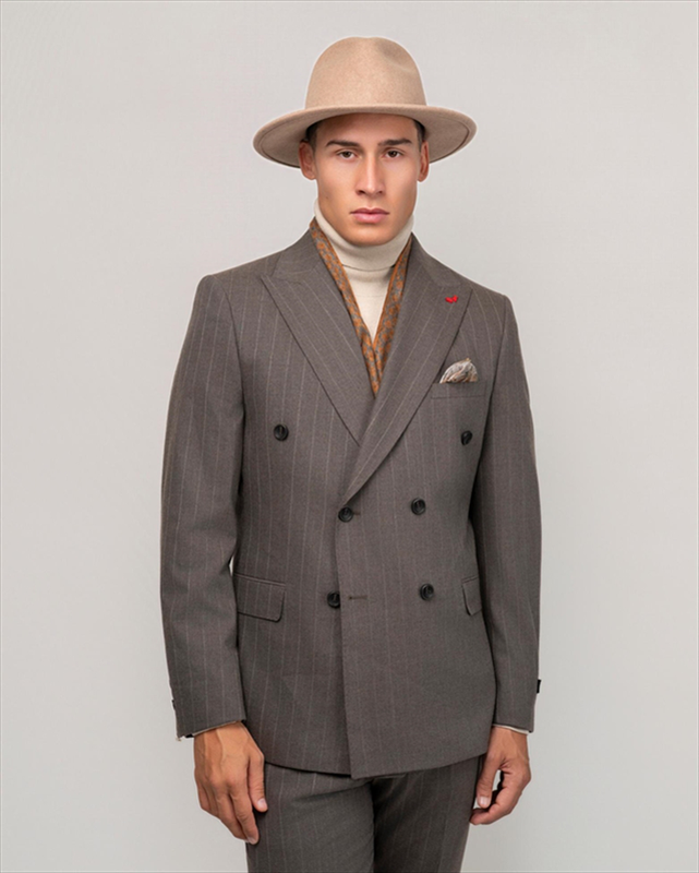 Dzine striped crossbody 2piece suit-null