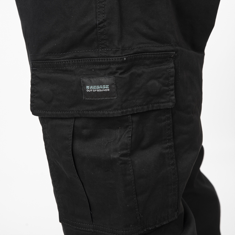 Rebase cargo ribbed legband trousers-null