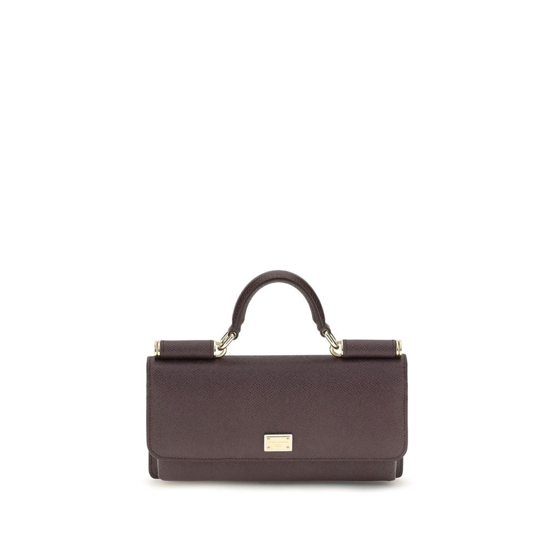 Brown calf leather bos taurus shoulder bag-null