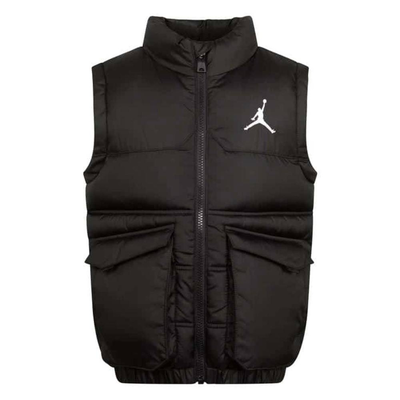 Nike jordan little kids puffer&nbsp;filled&nbsp;vest, Black, medium