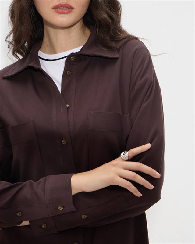 Shirt cupro oversized-null