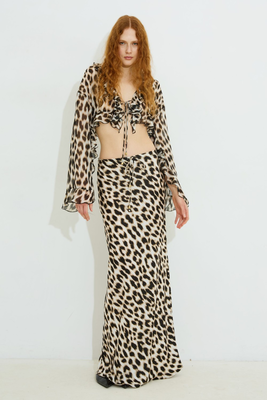 Myla leopard skirt, Animal, medium