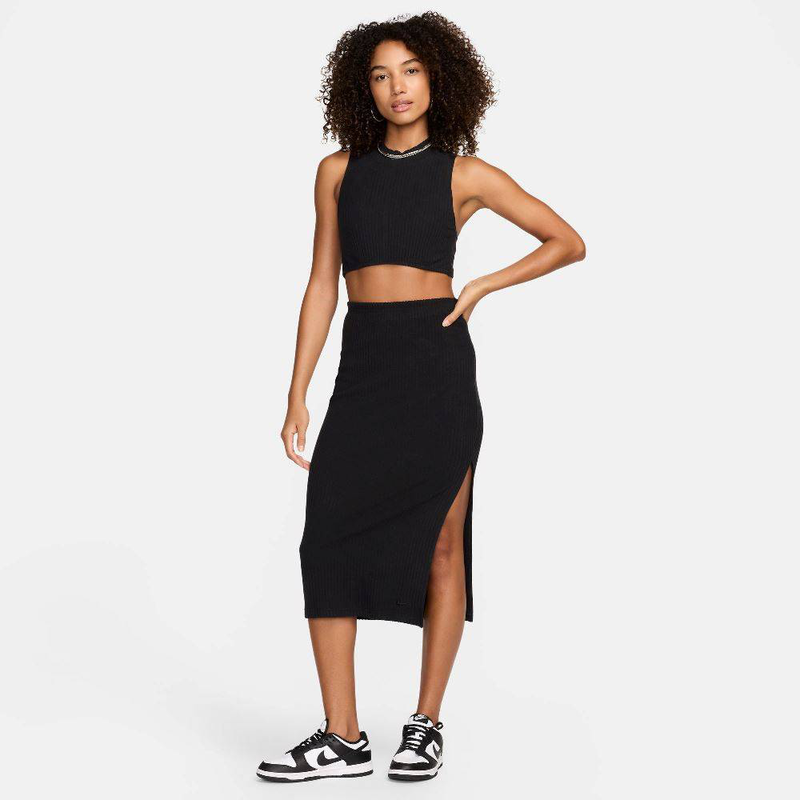 Nike sportswear mock-neck rib cropped tank-null