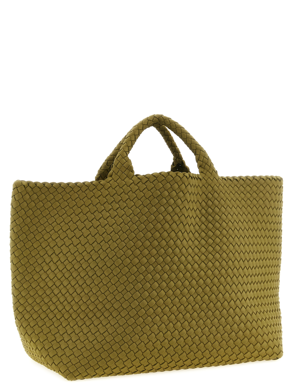 Bicolor nylon handbag-null