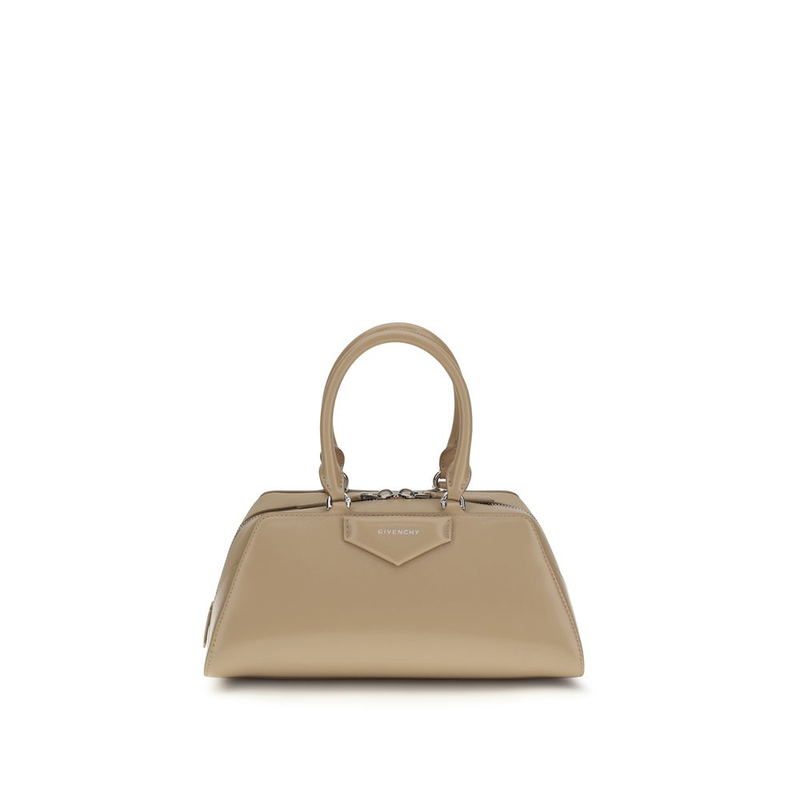 Beige calf leather bos taurus handbag-null