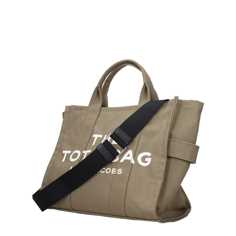 Green fabric handbag-null