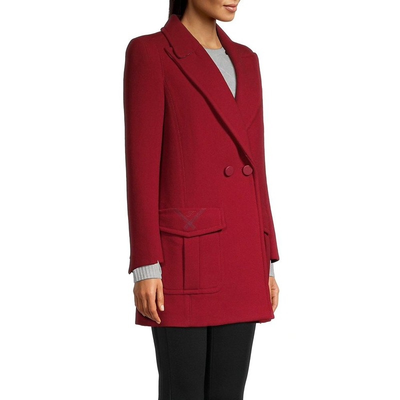 Multicolor virgin wool coat-null