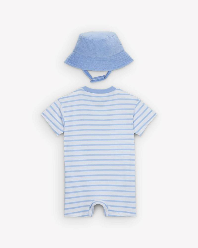 Product image: Nike infant boys towel terry ss / sl romper-null