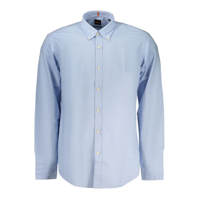 Azzurro cotton men shirt, Blue, medium