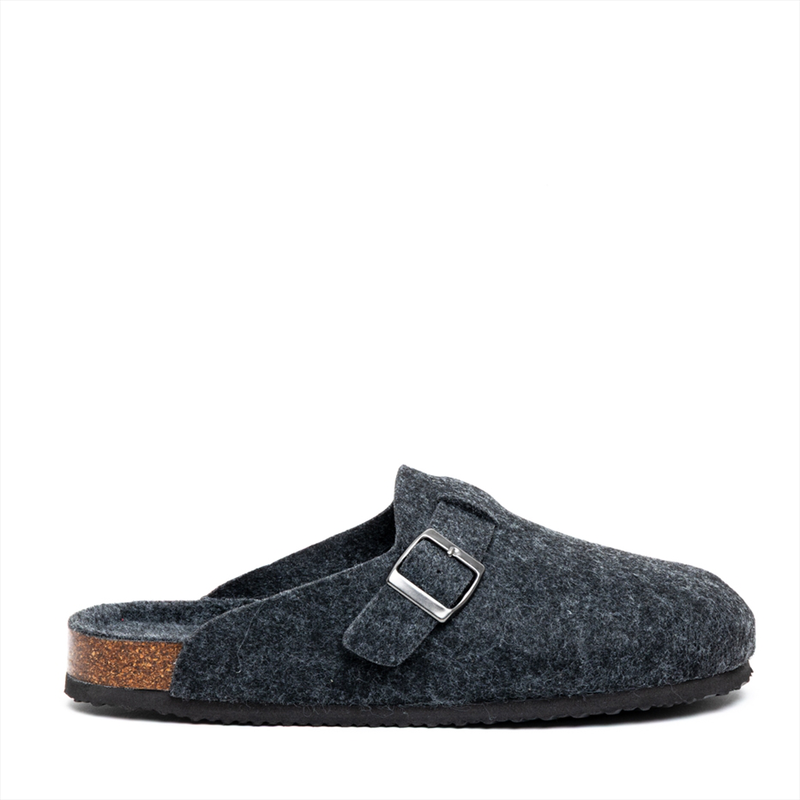 Southport clog slippers with buckle detail-null