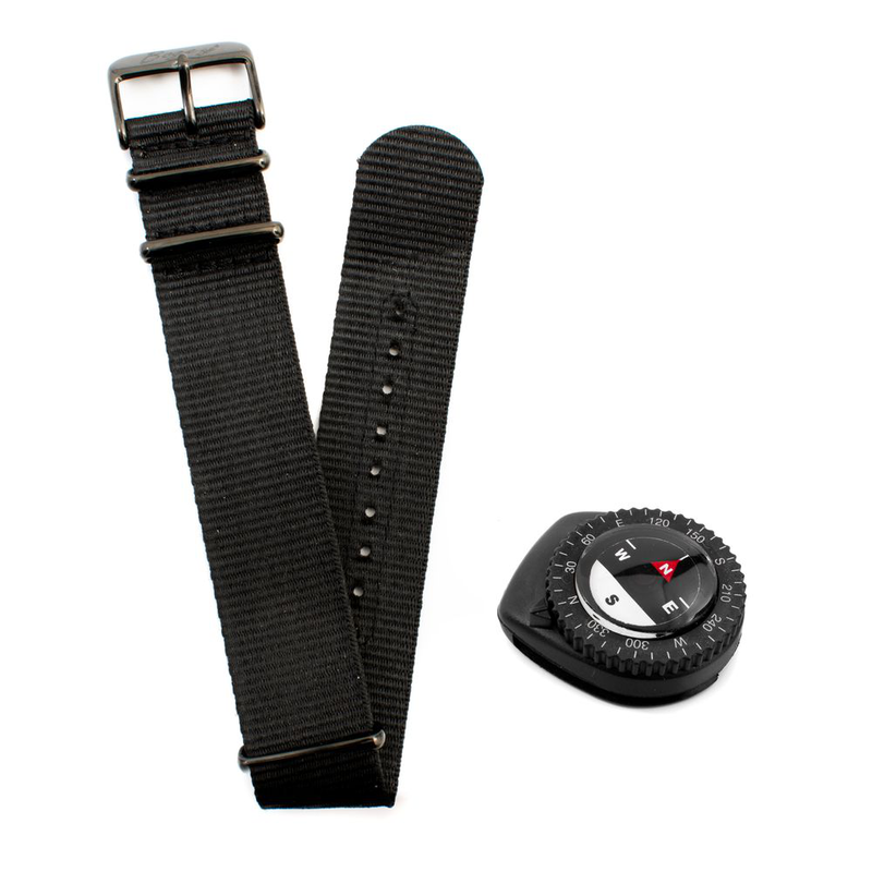 Black rubber sport watch-null