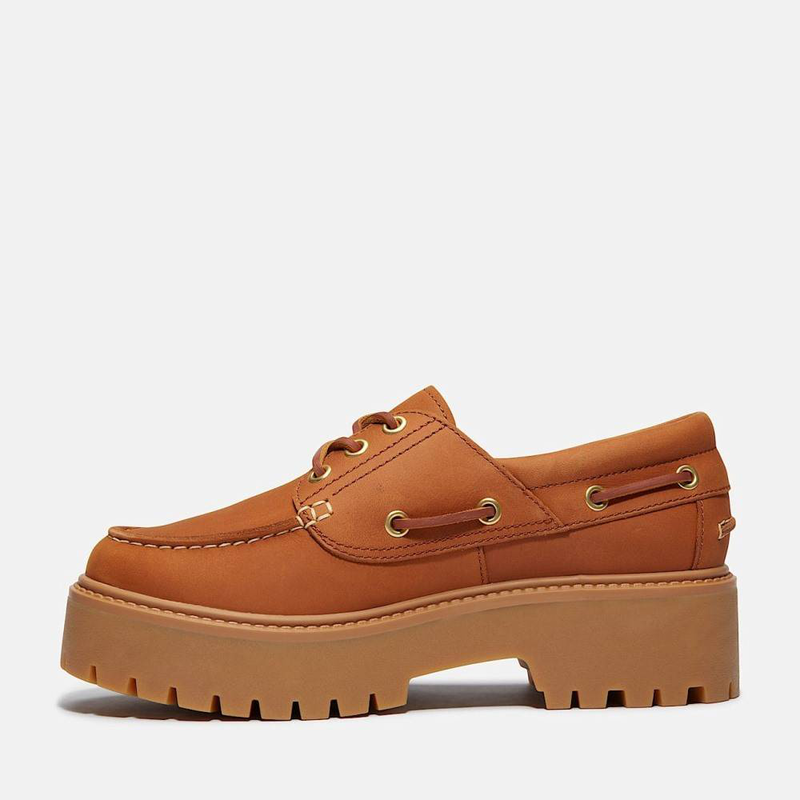 Timberland women's stone street platform boat shoe-null