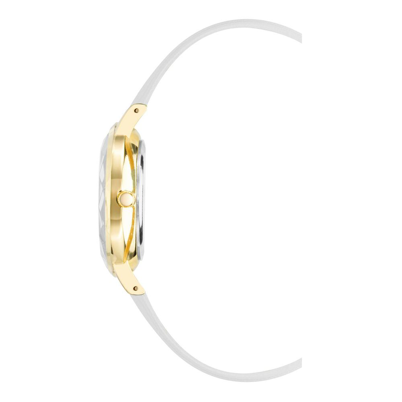 White plastic dress watch-null