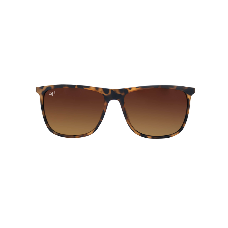 OJO sunglasses everyday square matt shell frame and temples  with pol. Gra. Brown lenses rx-null