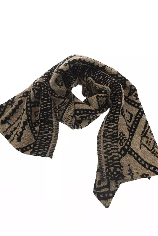 Brown wool women scarf-null
