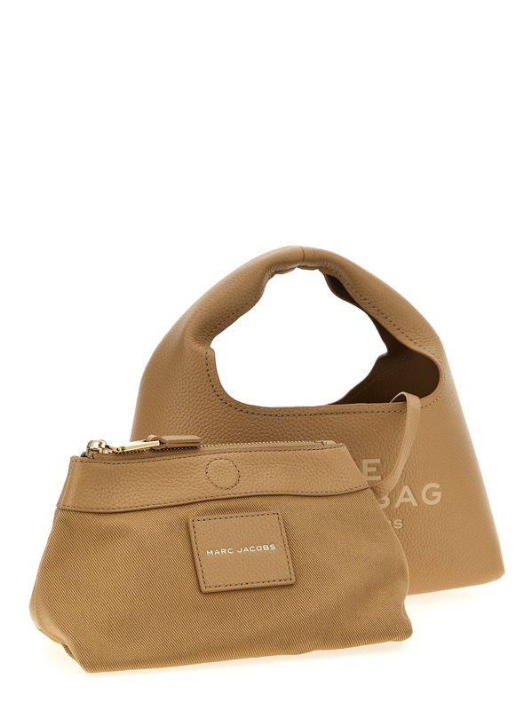 Beige cowhide handbag-null