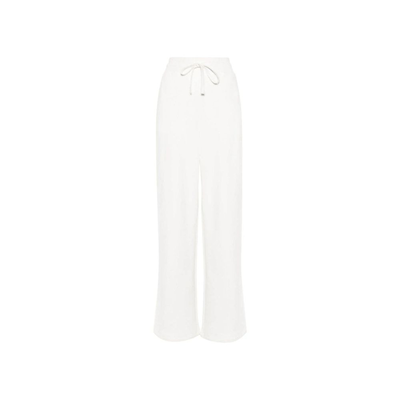 White cotton joggers (workout pants), White, medium