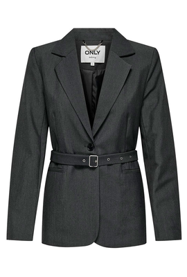 Only marion ls belt blazer, Dark Grey, medium