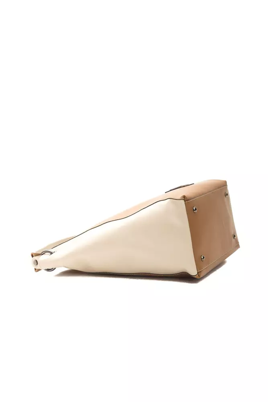 Brown leather women shoulder bag-null