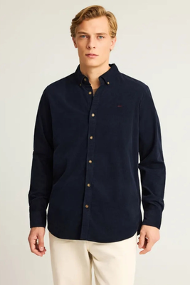 Shirt basic - funky buddha, Navy, medium