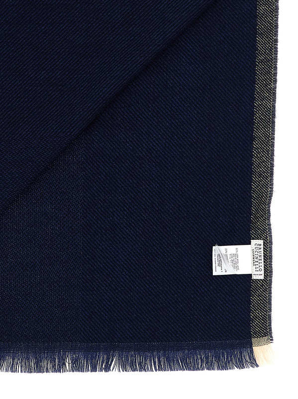 Blue wool scarf-null