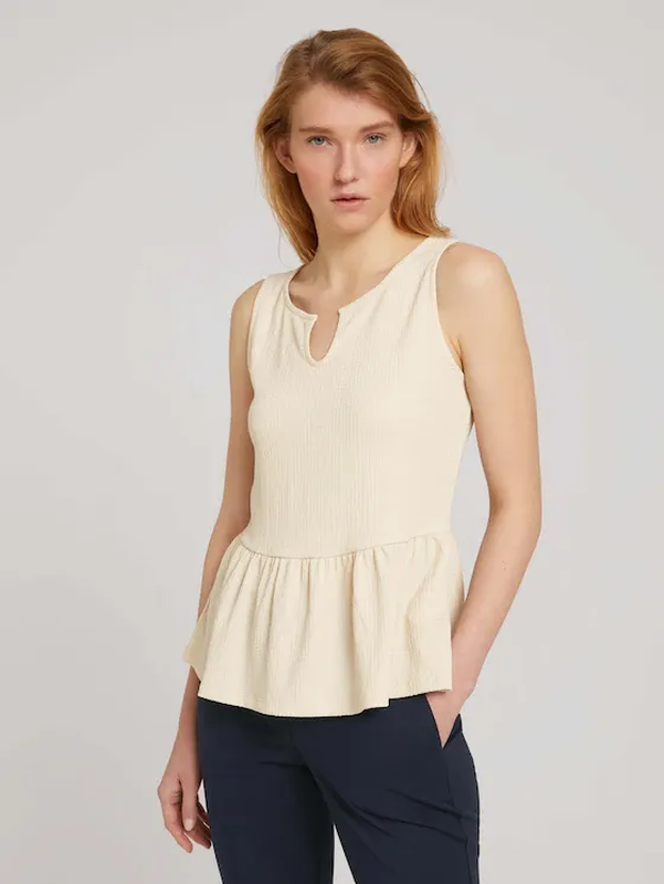 Product image: Tructured pepl top-null