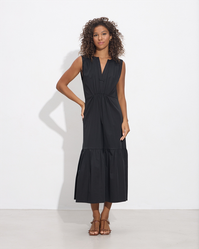 Cotton ruffle dress-null