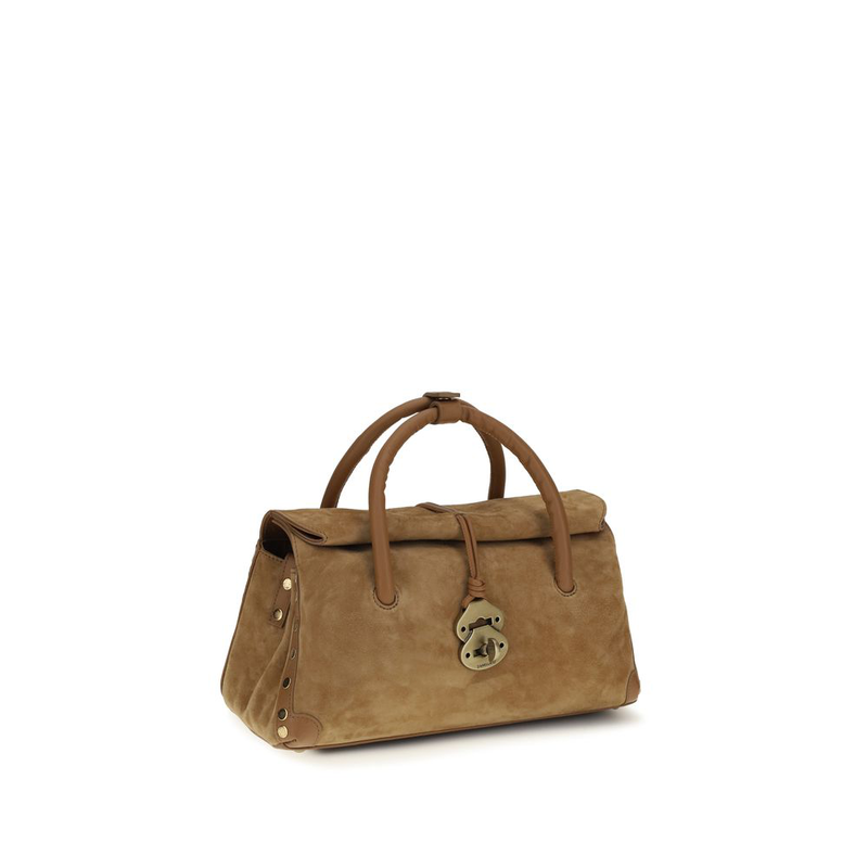 Brown calf leather bos taurus handbag-null