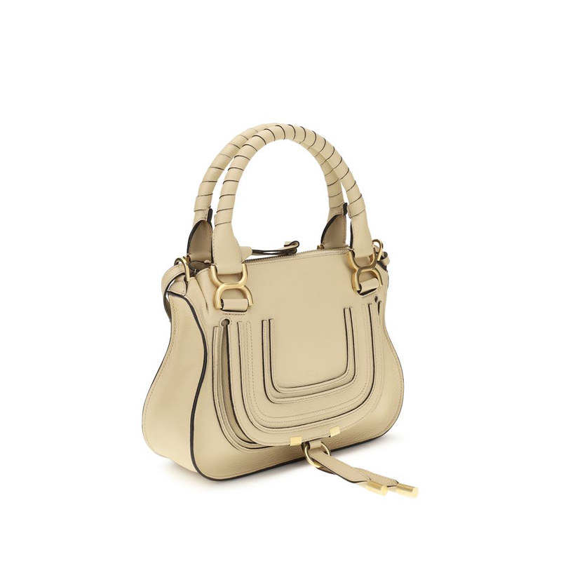 Beige calf leather bos taurus handbag-null