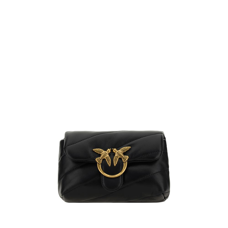 Black calf leather bos taurus shoulder bag-null