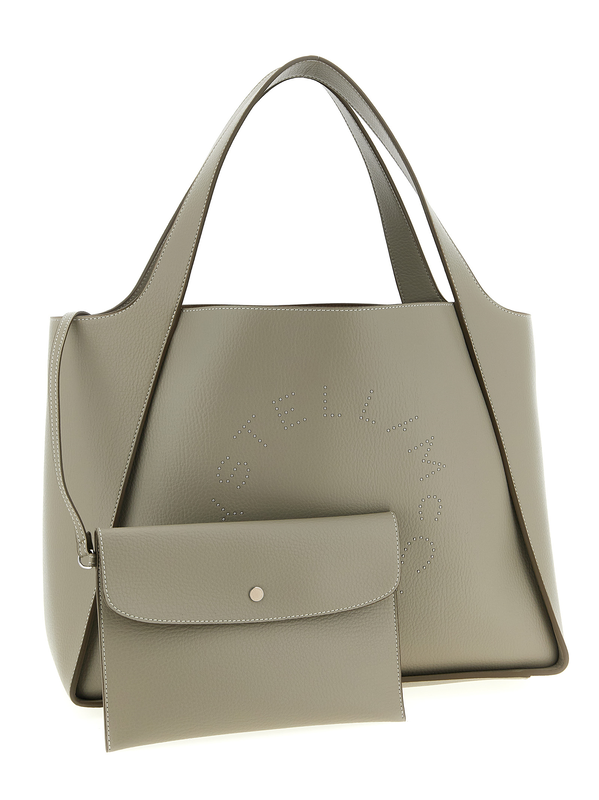 Beige polyamide tote bag-null