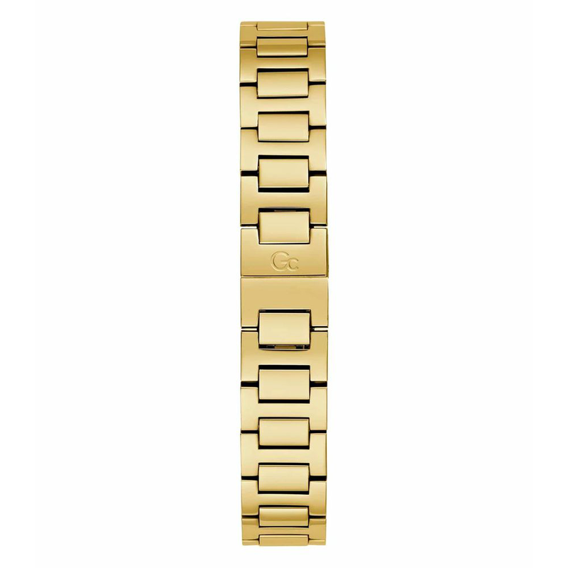 Gold stainless steel dress watch-null