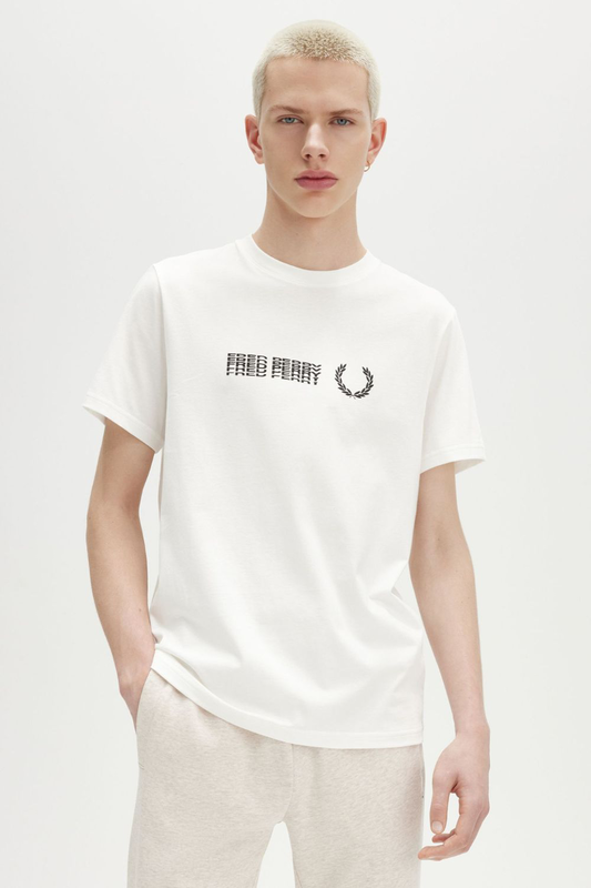Fred perry split graphic t-shirt-null