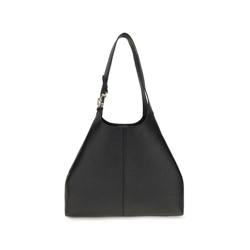 Black calf leather bos taurus shoulder bag-null