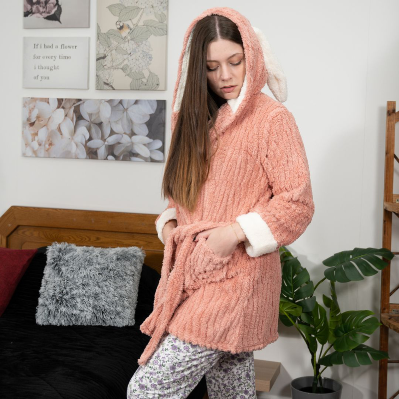 Product image: Velvet thick robe #f1832-null