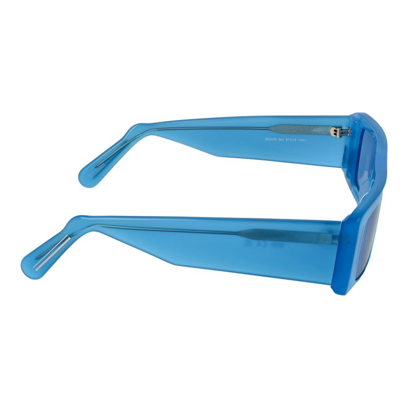 Blue plastic sunglasses-null