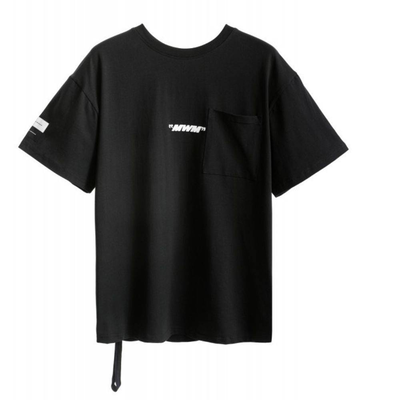 Mwm wings tshirt, Black, medium